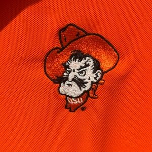 Antigua OSU Orange Police Shirt CL